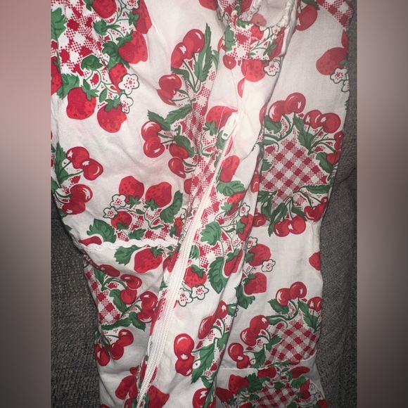 VINTAGE 70s Pluckily Mary Robe - Strawberries🍓 & Cherries 🍒 - Picture 11 of 11